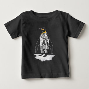 Camiseta De Bebé Detener el Calentamiento Global Salvar Animales Ma