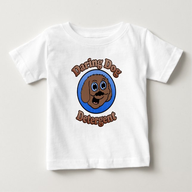 Camiseta De Bebé Detergente de perro atrevido (Anverso)