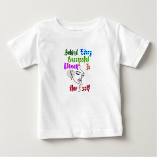 Camiseta De Bebé Detrás de cada mujer exitosa está ella misma
