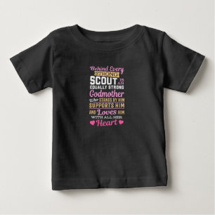 Camiseta De Bebé Detrás De Scout Hay Una Fuerte Madrina