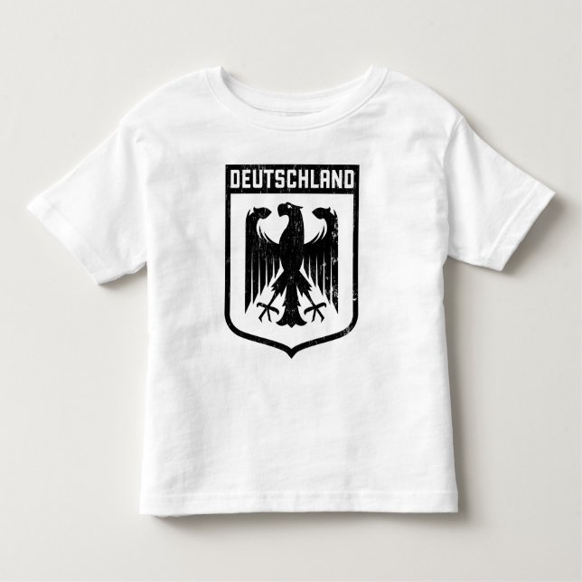 Camiseta De Bebé Deutschland Eagle - escudo de armas de Alemania (Anverso)