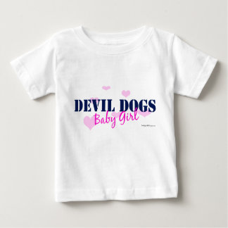 Camiseta De Bebé Devil Dogs Baby Girl - with hearts Long Sleeve