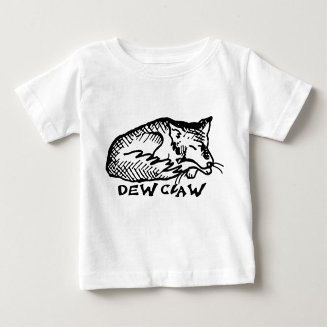 Camiseta De Bebé Dew Claw Sleeping Dog Para Baby Long Tee (Anverso)