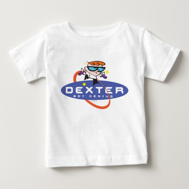 Camiseta De Bebé Dexter "Boy Genius" (Anverso)