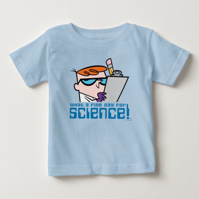Camiseta De Bebé Dexter - ¡Qué Buen Día Para La Ciencia! (Anverso)