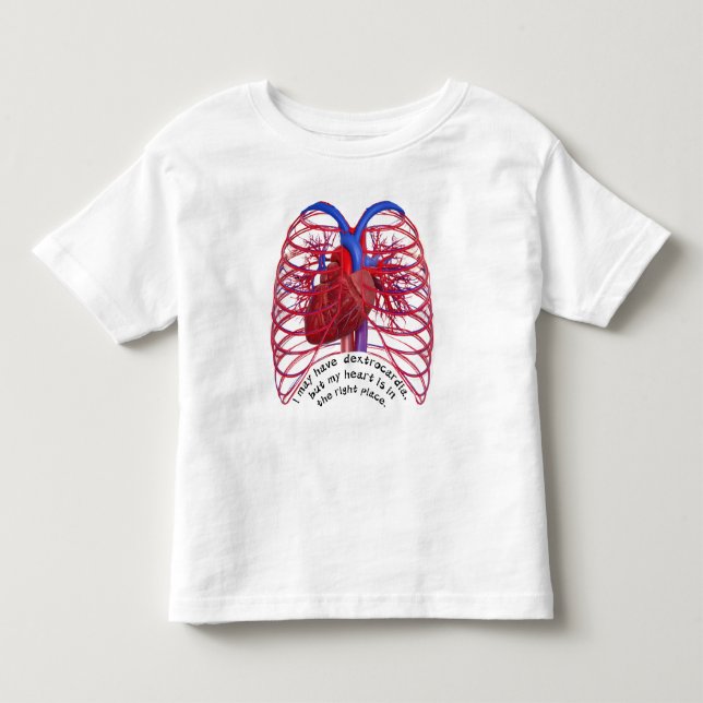 Camiseta De Bebé Dextrocardia broma  (Anverso)
