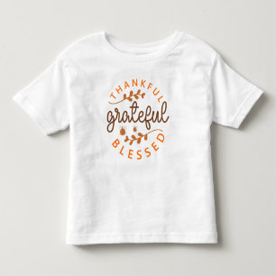 Camiseta De Bebé Día de Acción de Gracias Calabaza Agradecido Bendi