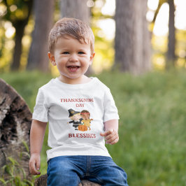 Camiseta De Bebé Día de Acción de Gracias para niños peregrinos y n