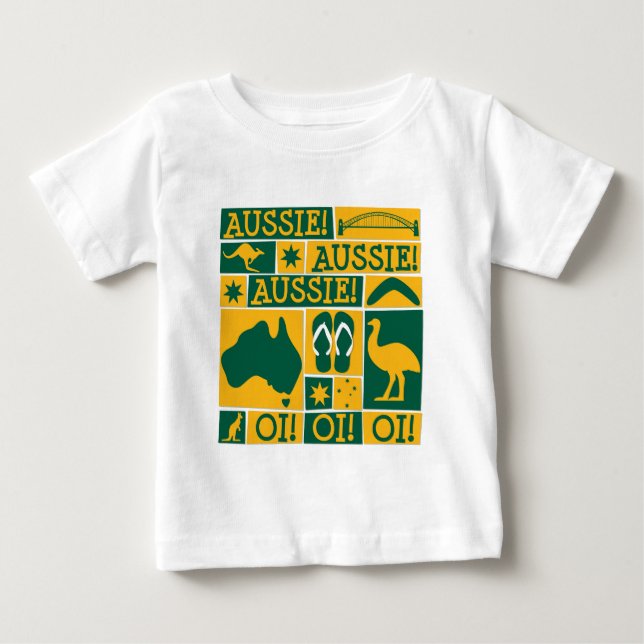 Camiseta De Bebé Día de Australia (Anverso)