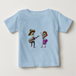 Camiseta De Bebé Día de Baile Mariachi de la Pareja Muerta