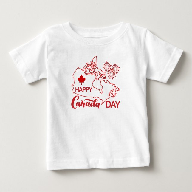 Camiseta De Bebé Día de Canadá (Anverso)