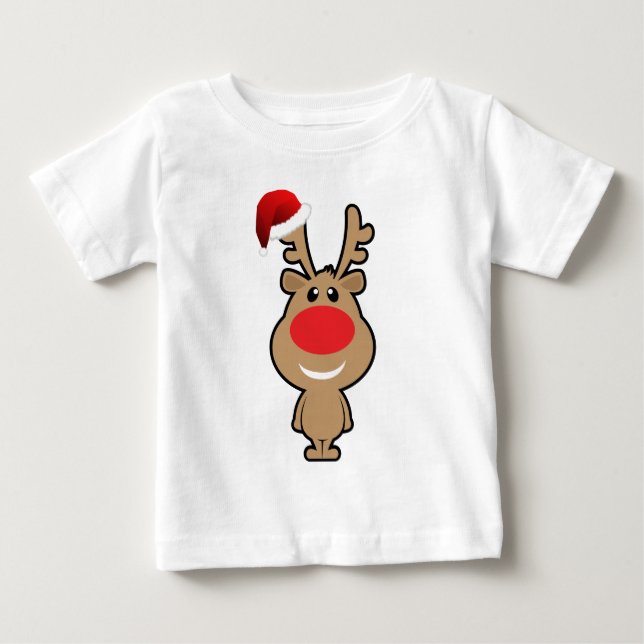 Camiseta De Bebé Día de fiesta del navidad divertido santa (Anverso)