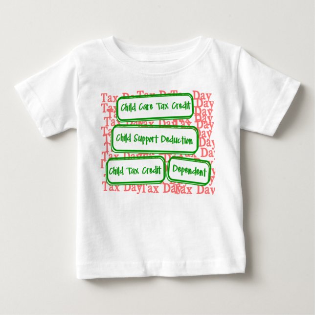 Camiseta De Bebé Día de Impuestos - Niños (Anverso)