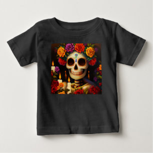 Camiseta De Bebé Día de la Calavera Azúcar Muerta 3
