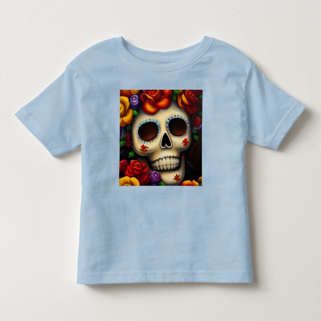 Camiseta De Bebé Día de la Calavera del Azúcar Muerto 2 (Anverso)