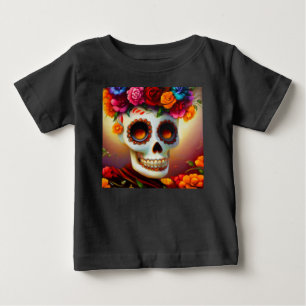 Camiseta De Bebé Día de la Calavera del Azúcar Muerto 4