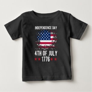 Camiseta De Bebé Día de la Independencia 4 de Julio 1776-68925
