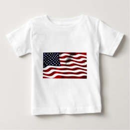 Camiseta De Bebé Día de la Independencia Patriótica de la Bandera d