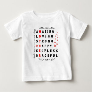 Camiseta De Bebé Día de la madre, regalo para la madre, regalo para