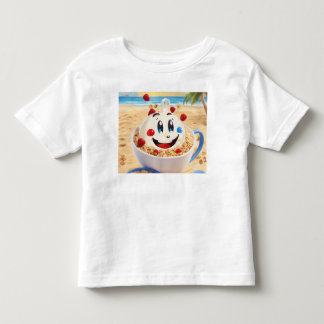 Camiseta De Bebé Día de la playa de cereales y noche estrellada