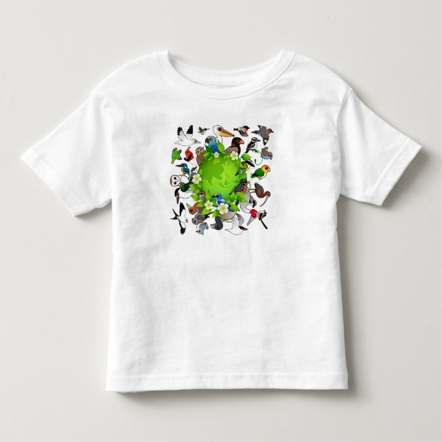 Camiseta De Bebé Día de la Tierra de Birdorable (Anverso)