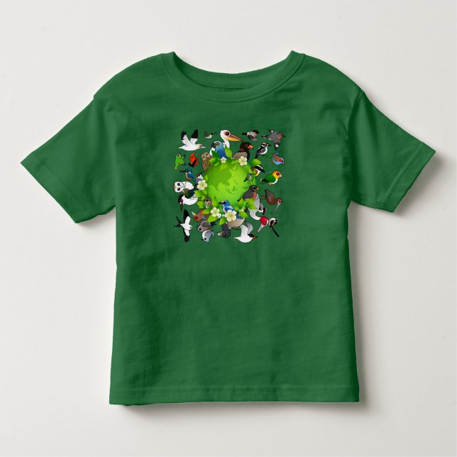 Camiseta De Bebé Día de la Tierra de Birdorable (Anverso)