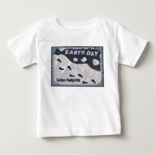 Camiseta De Bebé Día de la Tierra - Huellas de carbono
