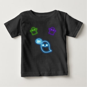 Camiseta De Bebé Día de las Brujas Fantasmas de Neón