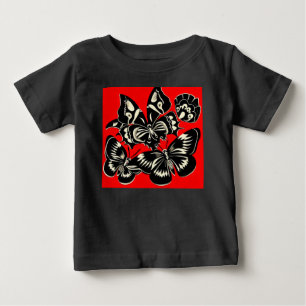 Camiseta De Bebé Día de las mariposas muertas Woodcut 2