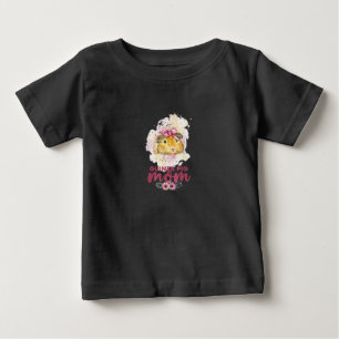 Camiseta De Bebé Día De Los Mores Florales De La Madre Del Cerdo De
