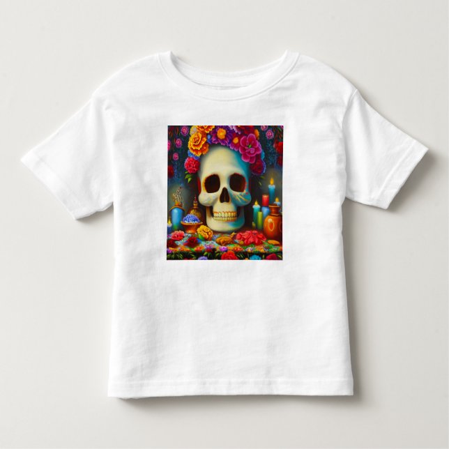 Camiseta De Bebé Día de los Muertos 4 (Anverso)