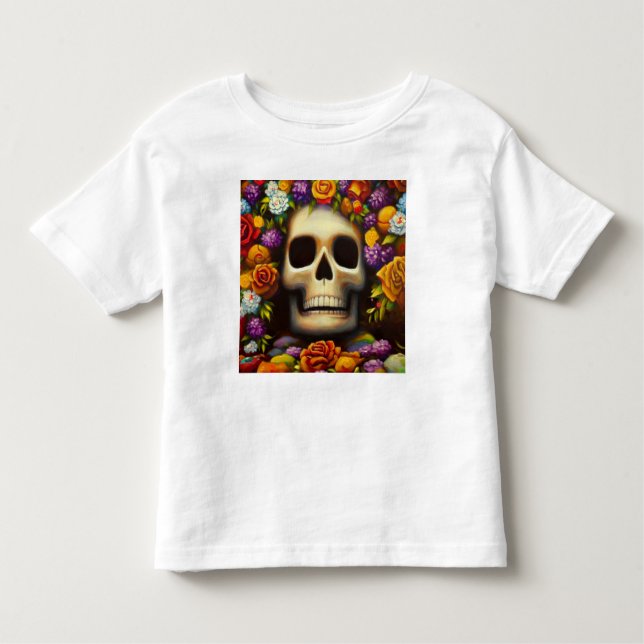 Camiseta De Bebé Día de los Muertos de Ofendra 5 (Anverso)