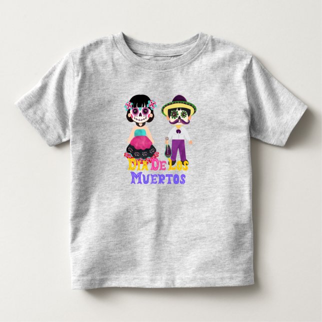 Camiseta De Bebé Dia De Los Muertos Niños (Anverso)