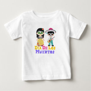 Camiseta De Bebé Dia De Los Muertos Niños