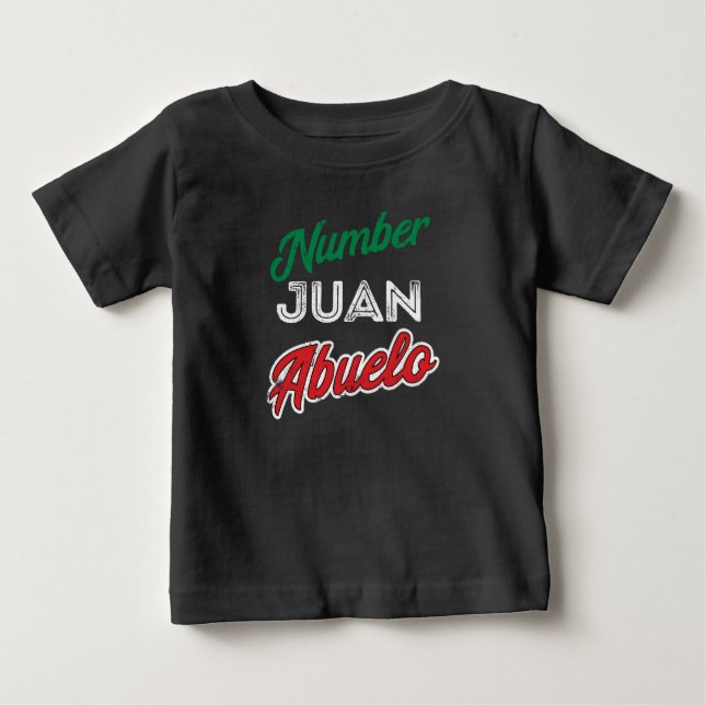 Camiseta De Bebé Día de padres mexicano del abuelo de Regalo para (Anverso)
