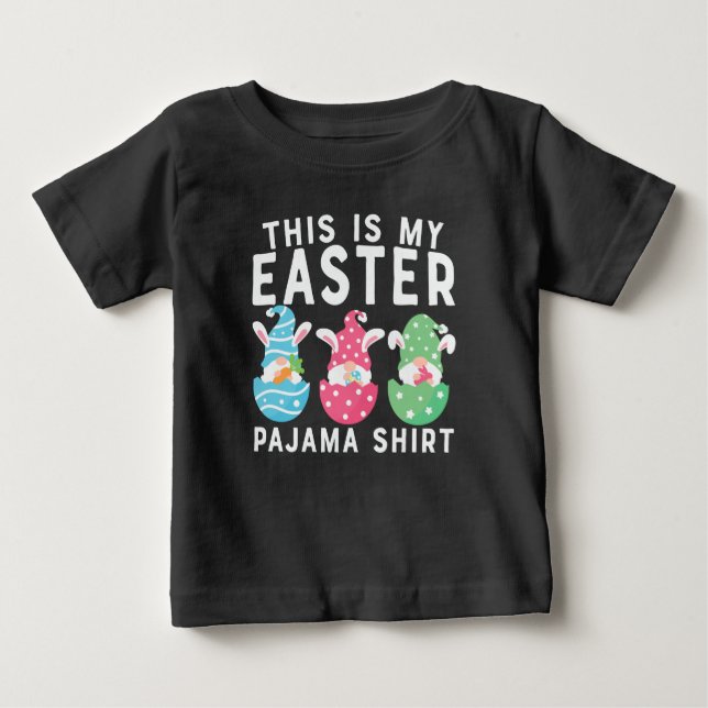Camiseta De Bebé Día De Pascua, Este Es Mi Pajama De Pascua  (Anverso)