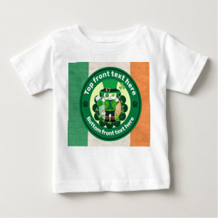 Camiseta De Bebé Día de San Patricio con un felino afortunado