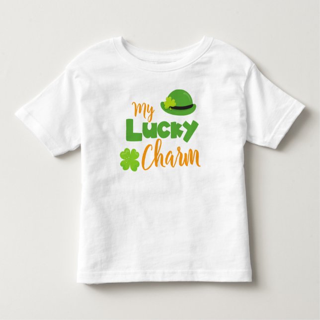 Camiseta De Bebé Día de San Patricio, Gorra Leprechaun, encanto afo (Anverso)