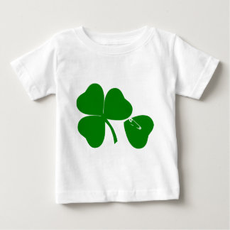 Camiseta De Bebé Día de San Patricio - Obtén suerte 3 + 1 hojas = 4