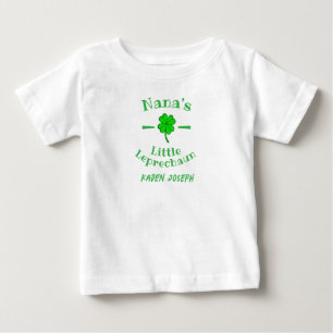 Camiseta De Bebé Día de San Patricio pequeño duende personalizado