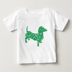 Camiseta De Bebé Día de San Patricio Shamrock Doxie