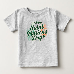 Camiseta De Bebé Día de San Patricio vintage feliz