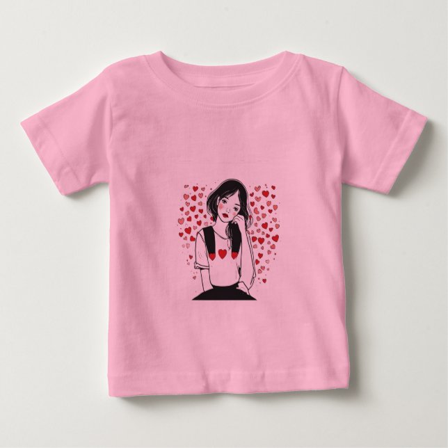 Camiseta De Bebé día de San Valentín (Anverso)