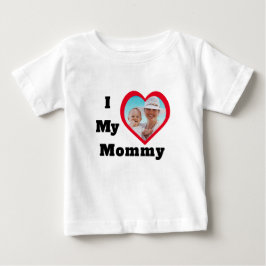 Camiseta De Bebé Día de San Valentín de Mamá Texto Foto