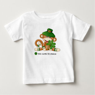Camiseta De Bebé Día del Mono del Calvo San Patricio 