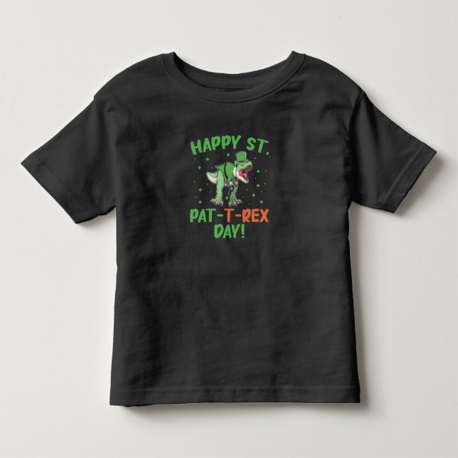 Camiseta De Bebé Día del Niño Feliz Día de St Pat Trex (Anverso)