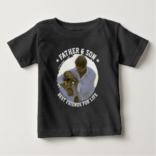 Camiseta De Bebé Día del Padre e Hijo Personalizado Foto Mejor Amig