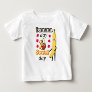 Camiseta De Bebé Día del plátano, día más dulce