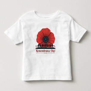 Camiseta De Bebé Día del Recuerdo de Canadá - Homenaje a los vetera