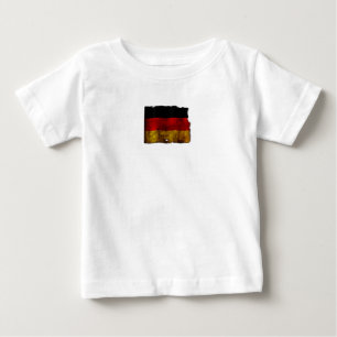 Camiseta De Bebé Día Feliz de la Madre Alemán en prado de flores vi